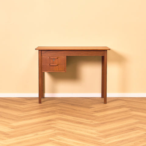 Small Vintage Writing Desk in Teak, Denmark 1960s