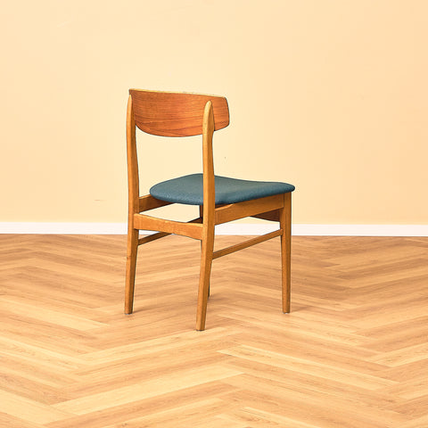 Danish dining chairs in teak and beech