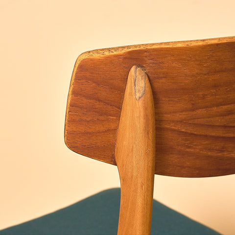 Danish dining chairs in teak and beech