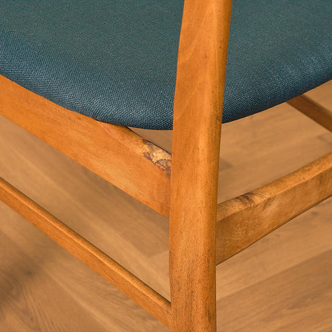 Danish dining chairs in teak and beech