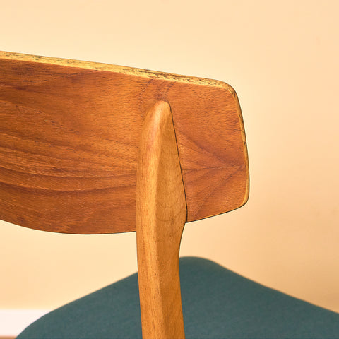 Danish dining chairs in teak and beech