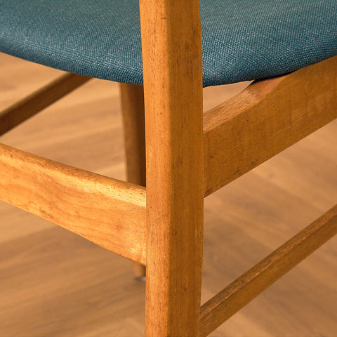 Danish dining chairs in teak and beech