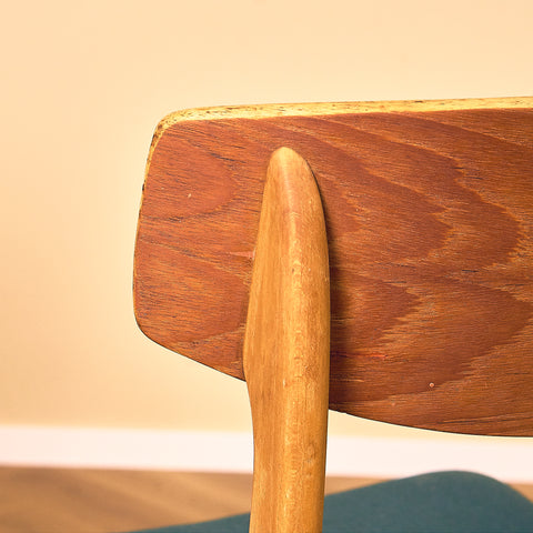 Danish dining chairs in teak and beech