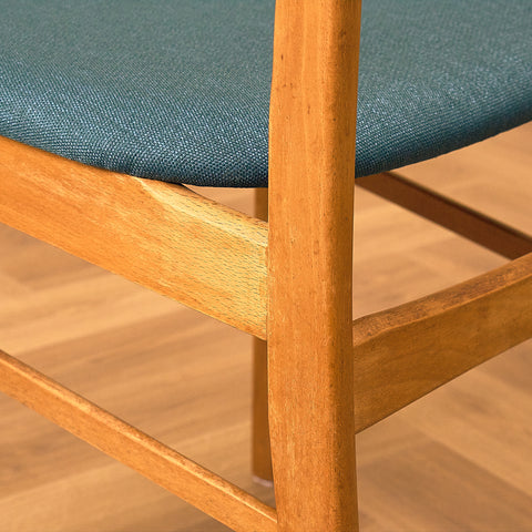 Danish dining chairs in teak and beech