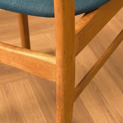 Danish dining chairs in teak and beech