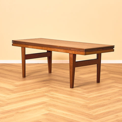 Vintage Teak Coffee / Dining Table by Trioh, Denmark 1960s