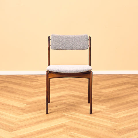 Erik Buch Model 49 Walnut Dining Chair for O.D. Møbler, front view