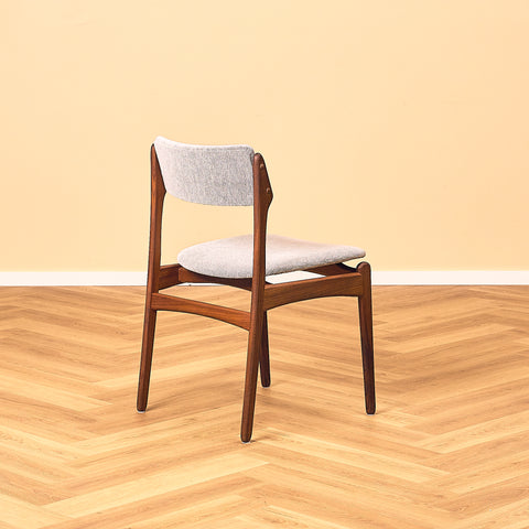 Erik Buch Model 49 Walnut Dining Chair for O.D. Møbler, back view