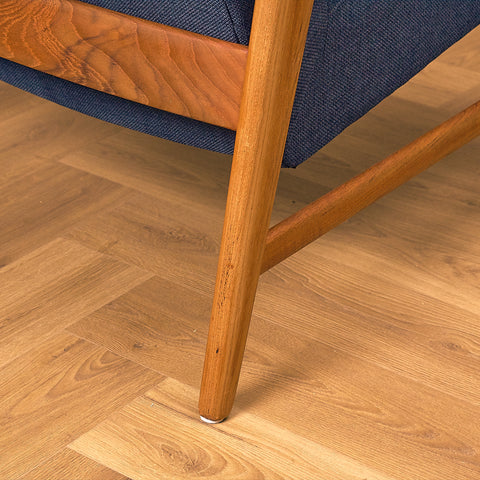 Swedish armchair in teak by Bröderna Andersson, Ekenässjön