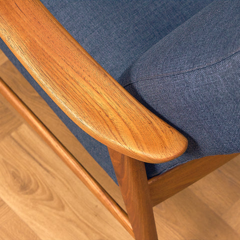 Swedish armchair in teak by Bröderna Andersson, Ekenässjön