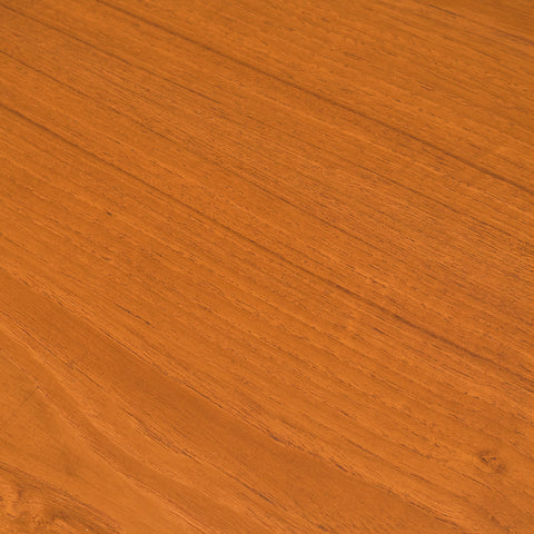 Danish rectangular dining table in teak and walnut