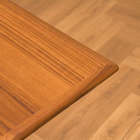Danish rectangular dining table in teak and walnut by N&R Møbler