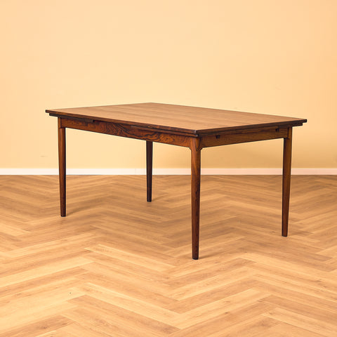 Danish rectangular dining table in Santos rosewood