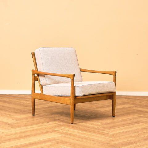 Swedish armchairs "Kolding" in solid oak by Erik Wörtz for IKEA