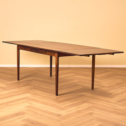 Danish rectangular dining table in Santos rosewood