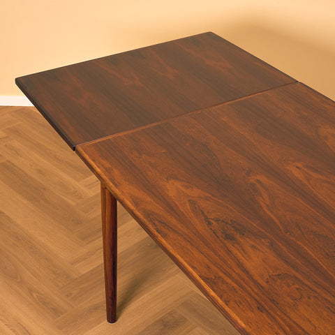 Danish rectangular dining table in Santos rosewood