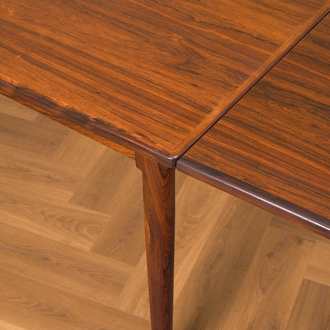 Danish rectangular dining table in Santos rosewood