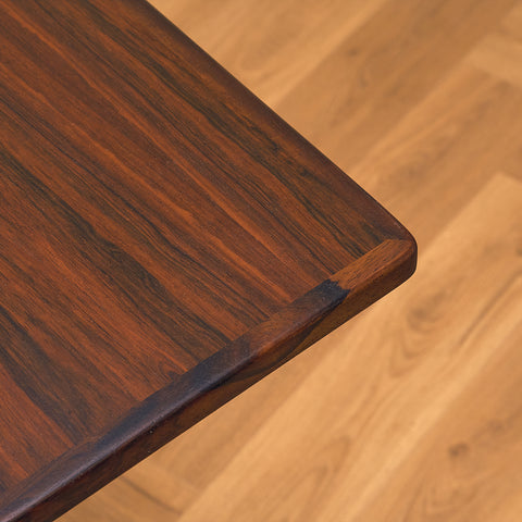 Danish rectangular dining table in Santos rosewood