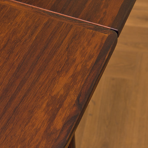 Danish rectangular dining table in Santos rosewood