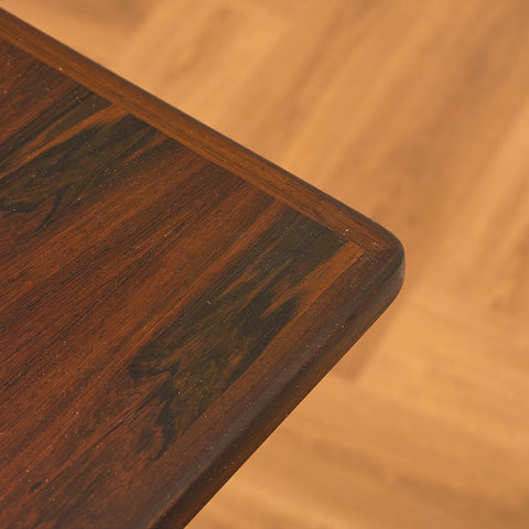Danish rectangular dining table in Santos rosewood
