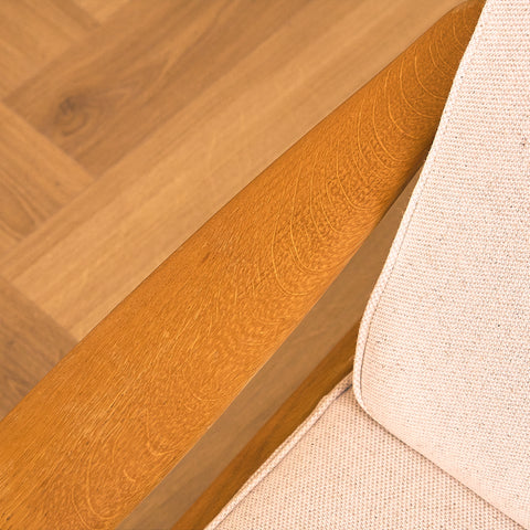 Swedish armchairs "Kolding" in solid oak by Erik Wörtz for IKEA