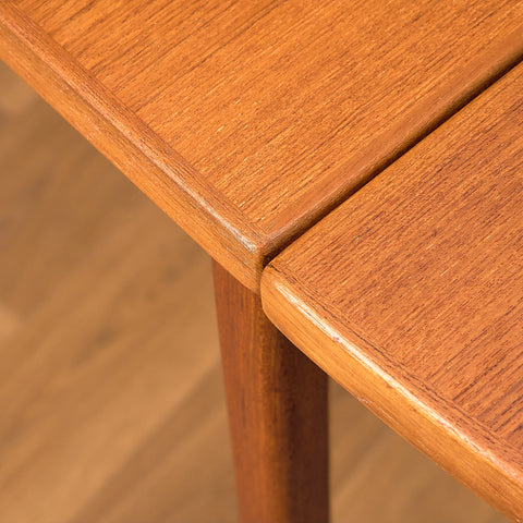 Danish dining table with 4 extensions in teak by Vejle stole- og møbelfabrik A/S