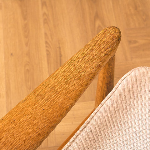 Swedish armchairs "Kolding" in solid oak by Erik Wörtz for IKEA
