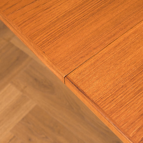 Danish dining table with 4 extensions in teak by Vejle stole- og møbelfabrik A/S