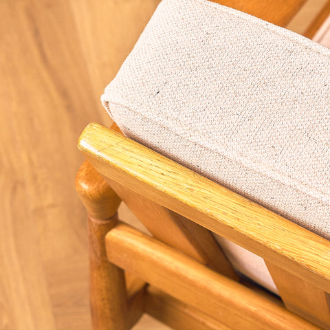 Swedish armchairs "Kolding" in solid oak by Erik Wörtz for IKEA