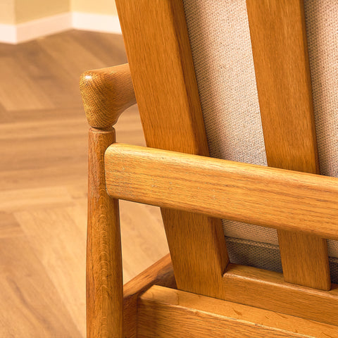 Swedish armchairs "Kolding" in solid oak by Erik Wörtz for IKEA