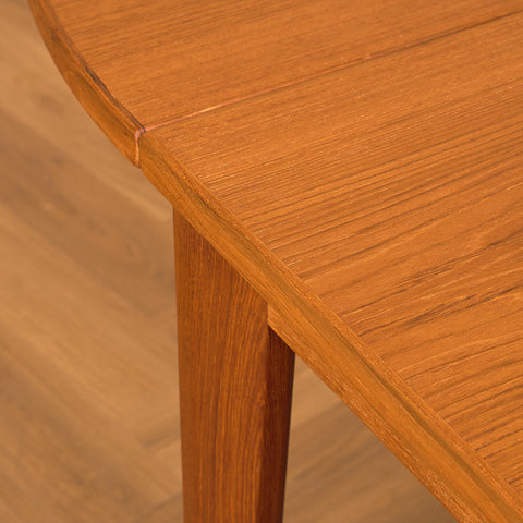 Danish dining table with 4 extensions in teak by Vejle stole- og møbelfabrik A/S