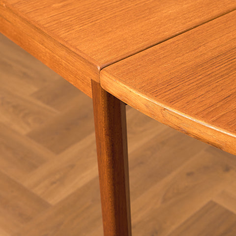 Danish dining table with 4 extensions in teak by Vejle stole- og møbelfabrik A/S