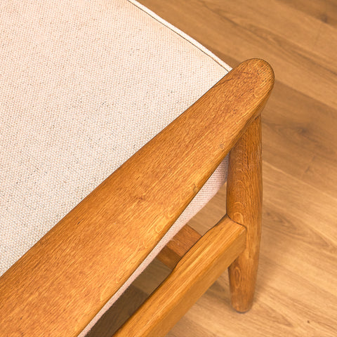 Swedish armchairs "Kolding" in solid oak by Erik Wörtz for IKEA