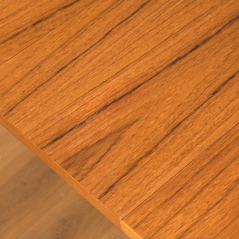 Swedish dining table in teak and beech