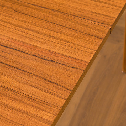 Swedish dining table in teak and beech