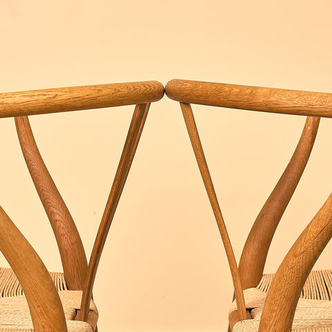 Danish set of 4 dining chairs model CH24 by Hans J. Wegner for Carl Hansen & Son