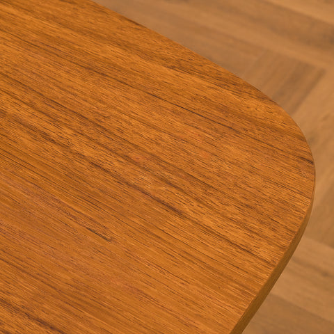 Swedish dining table in teak and beech