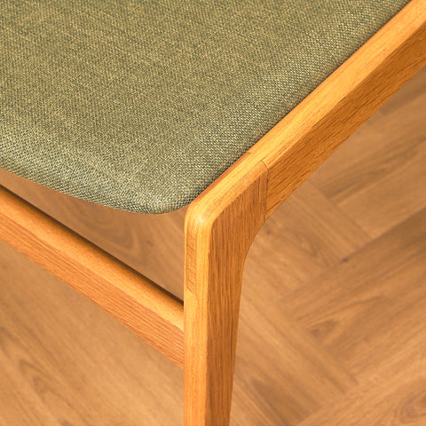 Danish set of 6 dining chairs in oak by Erik Buch for Nova Stolefabrik