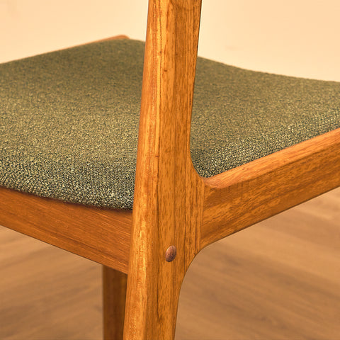 Danish dining chairs in teak by Findahl