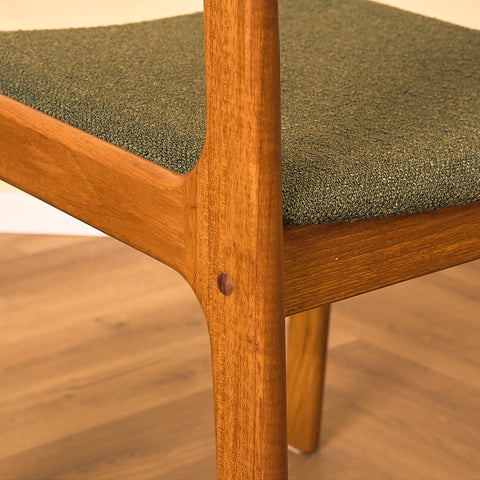 Danish dining chairs in teak by Findahl