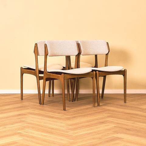 Danish dining chairs in oak, model OD49 by Erik Buch for OD Møbler