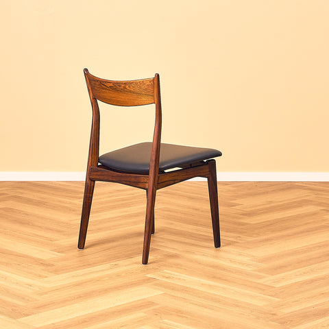 Danish set of 6 dining chairs in Santos rosewood by H. P. Hansen for Randers Møbelfabrik