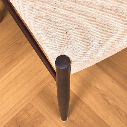 Danish dining chairs in Santos rosewood in the style of Ejner Larsen