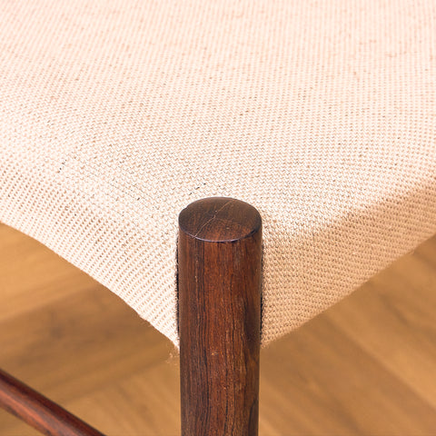 Danish dining chairs in Santos rosewood in the style of Ejner Larsen