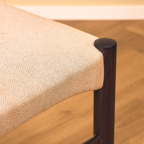Danish dining chairs in Santos rosewood in the style of Ejner Larsen