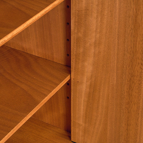 Swedish highboard in teak and oak by AB Möbelfabriken Örnen, Rydaholm