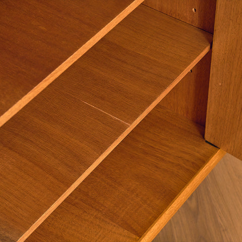 Swedish highboard in teak and oak by AB Möbelfabriken Örnen, Rydaholm