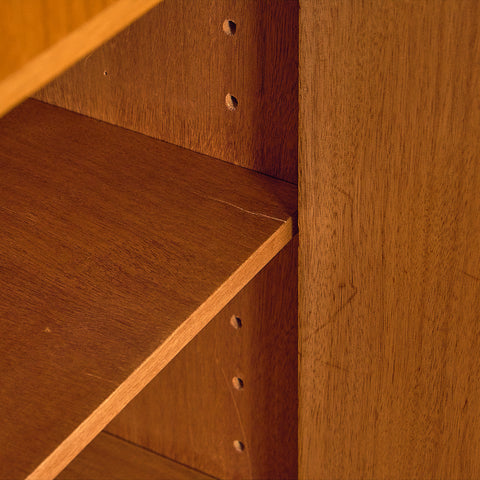 Swedish highboard in teak and oak by AB Möbelfabriken Örnen, Rydaholm