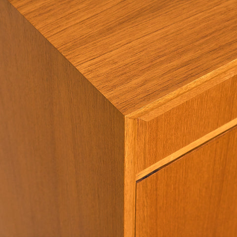 Swedish highboard in teak and oak by AB Möbelfabriken Örnen, Rydaholm