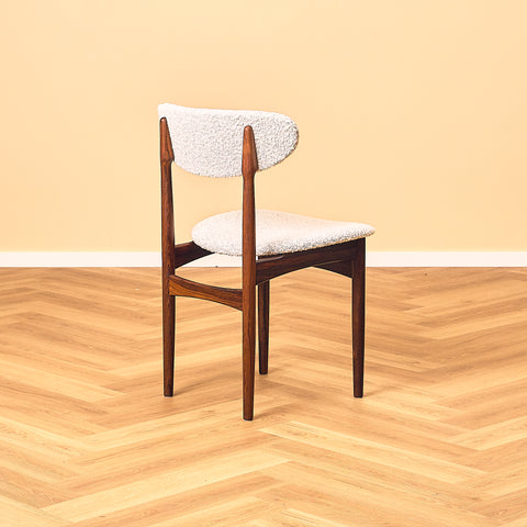 Danish set of 5 dining chairs in Santos rosewood